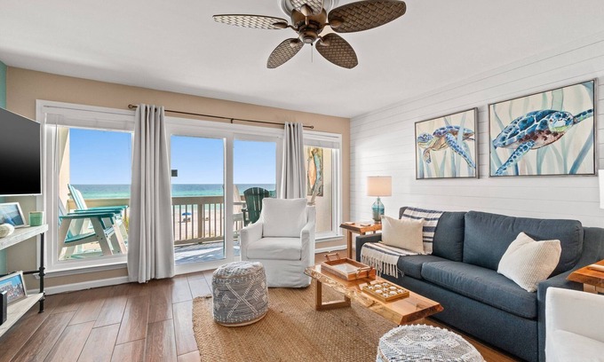 Sunnyside House | Tranquil Gulf Front Townhome with Pool near 30A Beaches