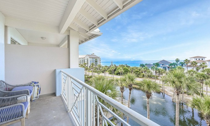 Gulf Place Condo | Gulf Place 30A: Premier Corner Unit Steps from the Beach