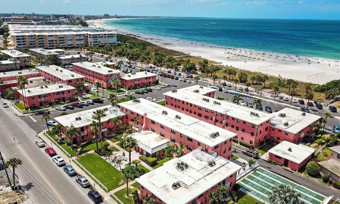 St. Pete Beach Condo | 🌴 Gulf Winds #406 — Bright Beachside Escape with Balcony Views