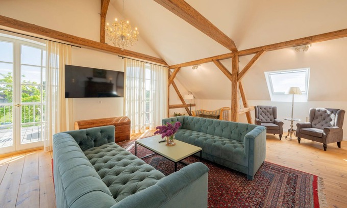 Liepe Apartment | Family-Friendly Stay at Gutshof Liepe - Perfect for 8 Guests