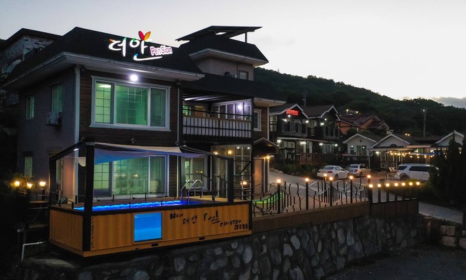 Gyeongju Condo | Experience Gyeongju New The An Pension with Pool & Kitchen
