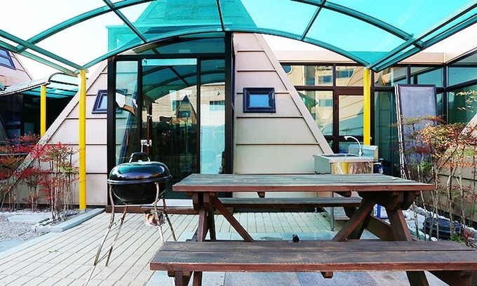 Gyeongju House | Eco-Friendly Gyeongju Pyramid Pension with Family Amenities