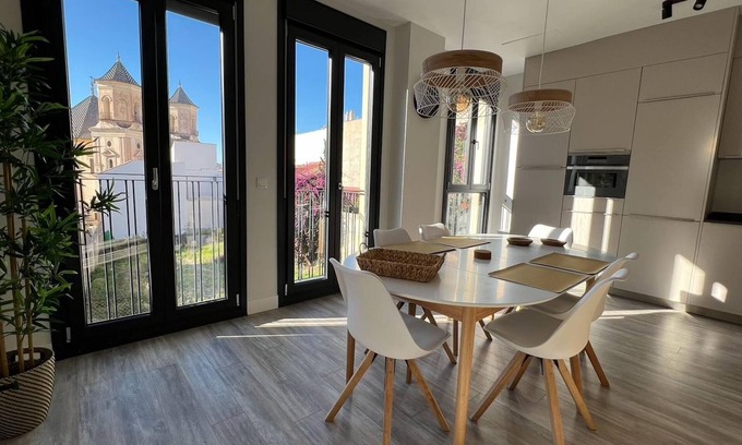 San Felipe Neri Apartment | Modern Poolside Retreat in Alta Downtown with Parking