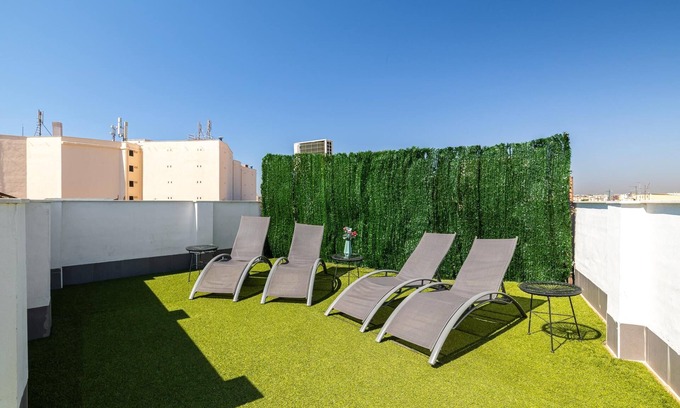 San Felipe Neri Apartment | H2M Suites: Relax in a 2-Bedroom with Rooftop Terrace