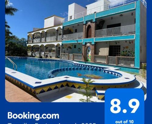 Cozumel Apartment | Pet-Friendly Hacienda Cúpulas Blue with Oceanfront Amenities