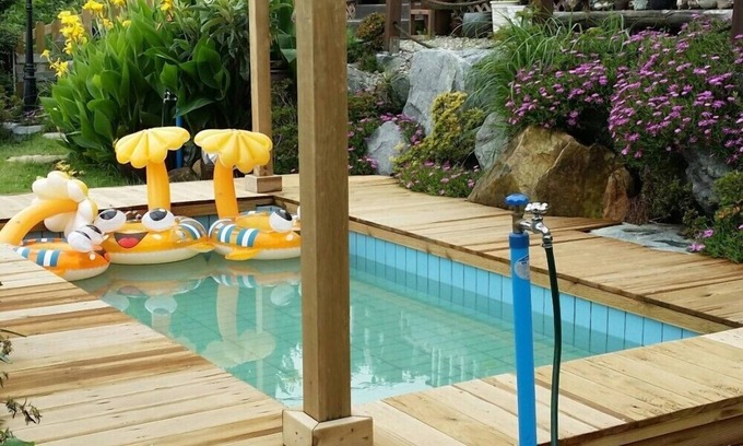 Geoje House | Relax at Haemaru Pension: Pool, Breakfast & Family-Friendly