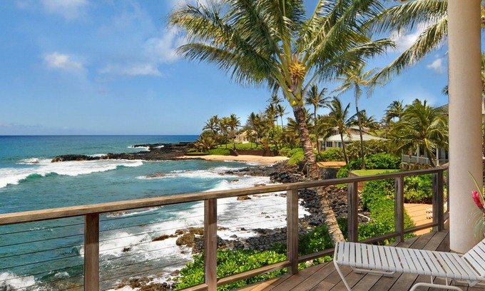 Poipu House | Hale Kilokilo: Oceanfront Escape with Pool & Spa Amenities