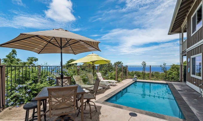Kona Palisades House | Experience Hale Lio Kai: Pool, Hot Tub & Ocean Views
