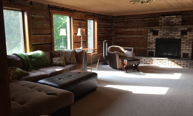 Ludington House | Relaxing Hamlin Lake Retreat: 3BR Home with Dock & Views