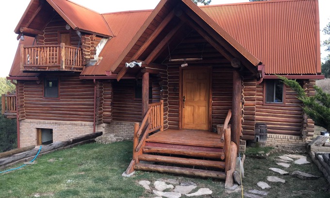 Columbus Cabin | Rustic Log Cabin Getaway in Ponderosa Forest, Pet Friendly