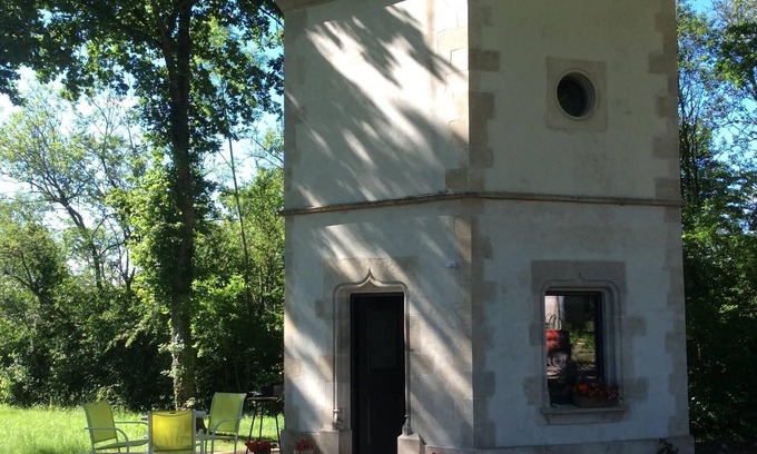 Semur-en-Auxois House | Unique Hexagonal Tower for Two with Pool in Semur en Auxois