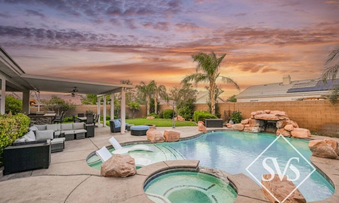 Foothills House | Relaxing Henderson Home with Private Pool & Movie Theater