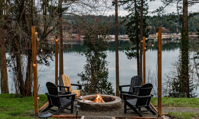 Burley House | Harbor Serenity: Private Water Access with Game Room & Spa