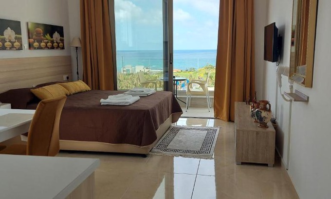 Kissonerga Apartment | Serene Harmony Seaview Apartments with On-Site Dining