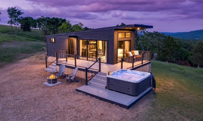 Augusta Cabin | Hart's Overlook: Hot Tub, Mountain Views & Private Pond!