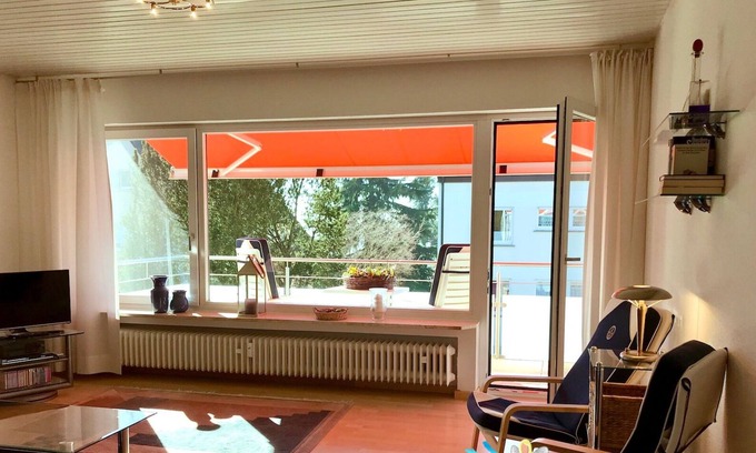 Langenargen Apartment | Bright Holiday Apartment Haruna with Pool and Balconies