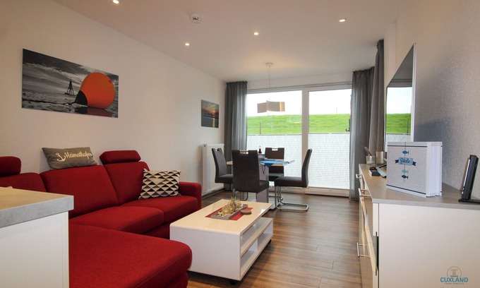 Duhnen Apartment | Top-Rated Haus Windjammer Duhnen Wohnung 3 with Ocean View