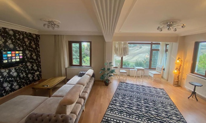 Arnavutkoy District House | Convenient Stay Near Airport in Garden Villa