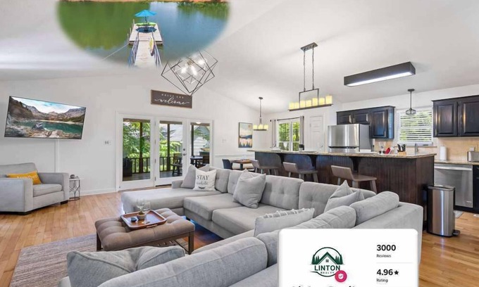 Martin House | Perfect Havenly Lake House with Hot Tub & Private Dock