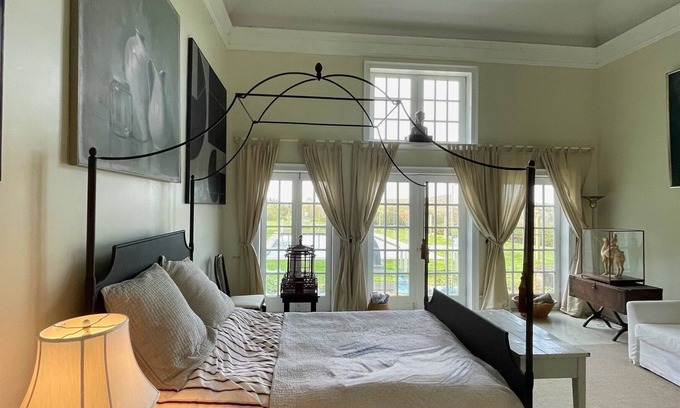 Cooperstown - Otsego Lake House | Hawk Field Pool House - inground pool - breath taking country views
