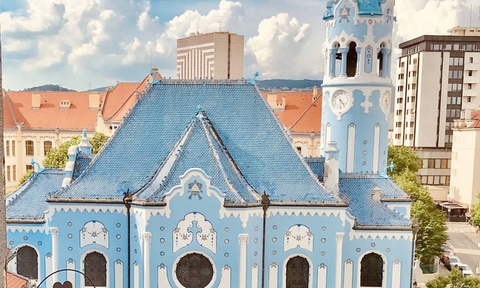 Old Town Condo | Ideal Bratislava Stay with Blue Church Views & Spa Access