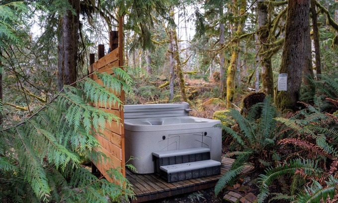 King County Cottage | Serene Hearthstone Cottage: Hot Tub & Creek Sounds Await