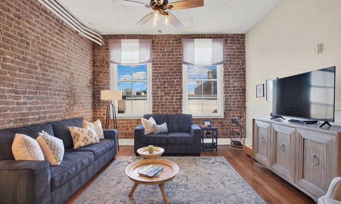 Historic District - North Apartment | Relaxation Awaits: Heated Pool & Spa with Flex Cancellation