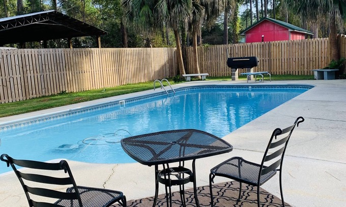 Dauphin Island House | New Listing: Oceanfront Oasis with Pool and Beach Access