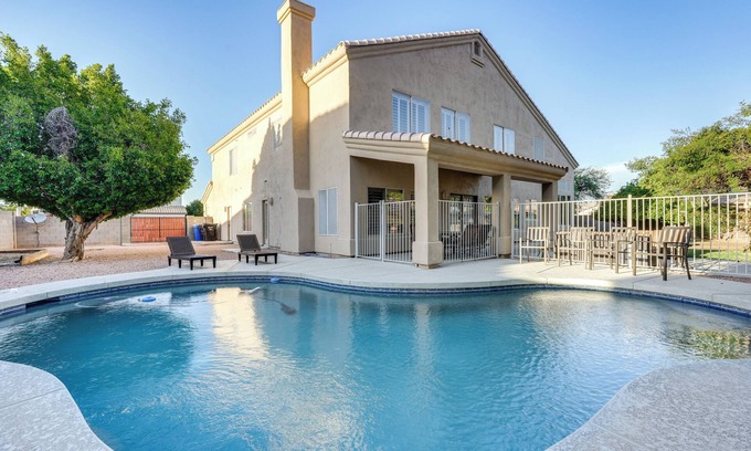 Ray Ranch Estates House | Relaxing Chandler Retreat with Heated Pool & Fire Pit