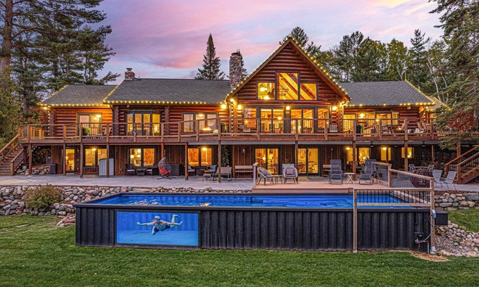 Stone Lake Cabin | Private Lake Lodge with Heated Pool – Ideal for Large Groups!