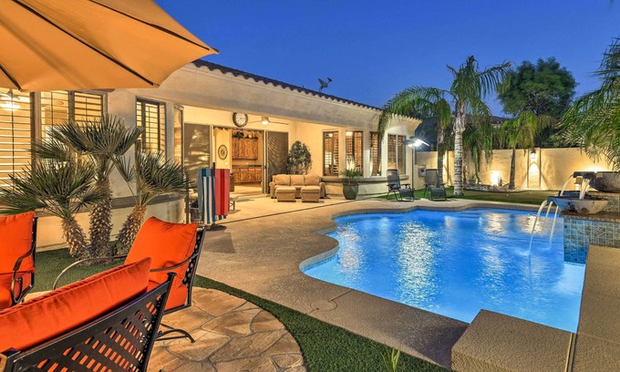 Power Ranch House | Top-Rated Gilbert Home with Heated Pool and Putting Green