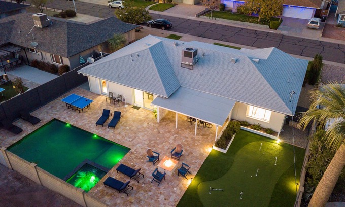 Village Grove House | Unwind with Heated Pool, Spa & Game Room Fun Awaits!