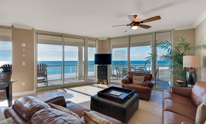 Pensacola Beach Condo | Paradise Awaits: Oceanfront 3BR with Best Views on Island