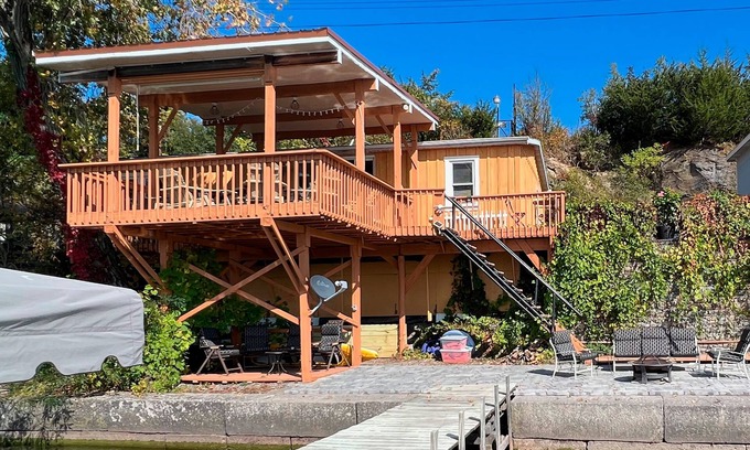 Town of Ledyard House | Experience Sunsets and Kayaks at Heck-Of-A-Deck Lakehouse