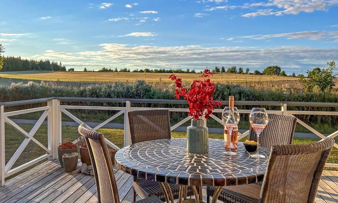 Gudhjem Apartment | Helemine: Oceanfront Retreat with Spa & Breakfast Options