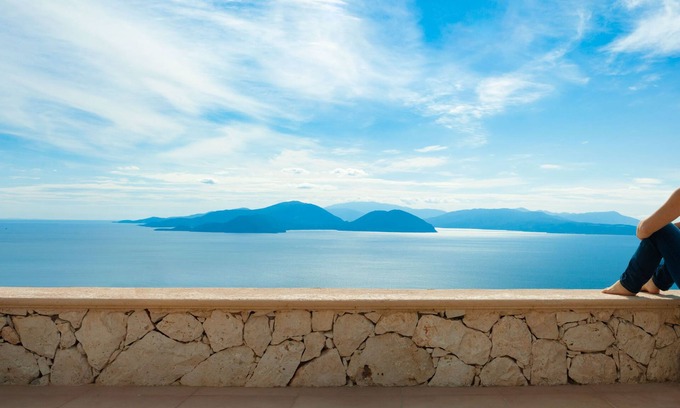 Evgiros Villa | Heliopetra Villa Lefkas: Private Pool & Ocean Views
