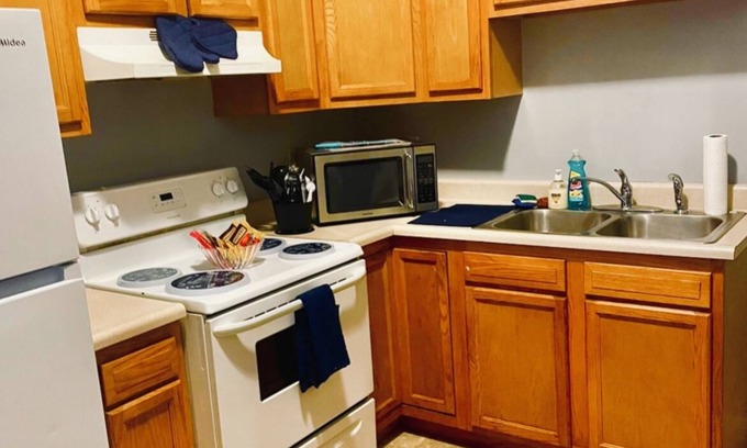 Troy Apartment | Comfortable Getaway: Perfect Spot for Work or Leisure