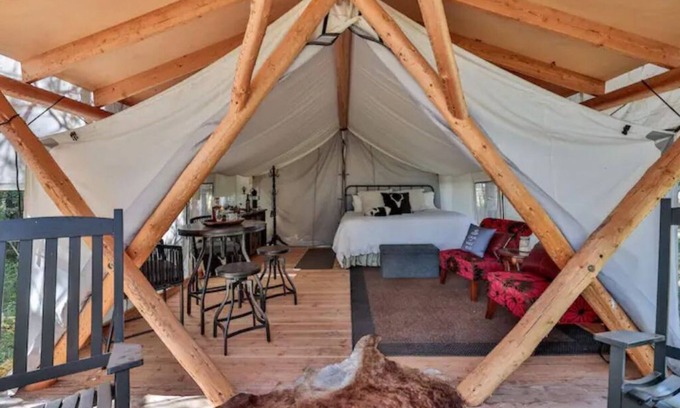 Bozeman Cabin | Experience Heritage Ranch 'Captain' Glamping Tent Today!