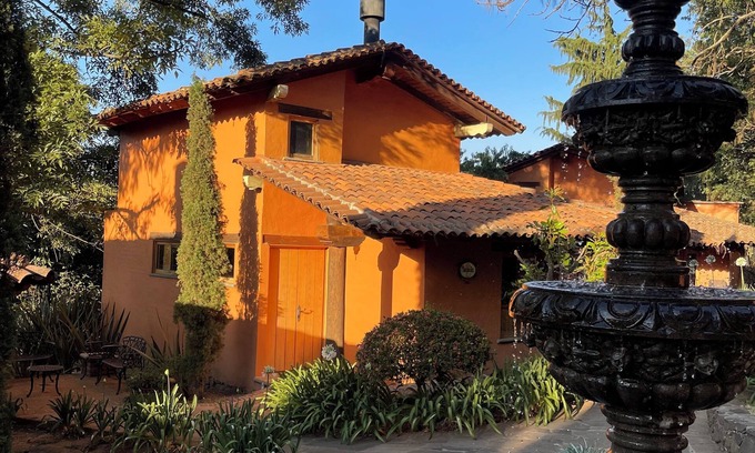 Mazamitla Cabin | Serene Hermosa Cabaña with Gardens and Spa Amenities