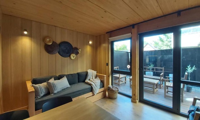 San Martin de los Andes Apartment | Elegant 2-Bedroom Retreat with Garden in Central SMA