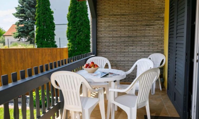 Balatonkeresztur House | Pet-Friendly Hibiscus by Interhome with Oceanfront Views