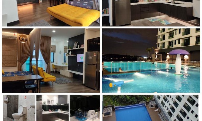 Kajang Apartment | Cozy Hidayah Homestay: Poolside Bliss & River Views