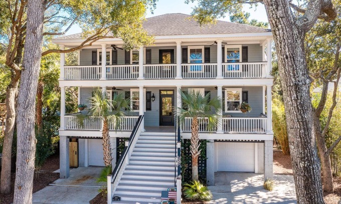Sunset Point House | Elegant Beach Home with Pool, Steps from the Shore