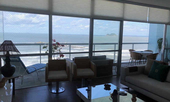 Guaruja Apartment | Beachfront Apartment with Spa and Incredible Guest Rating