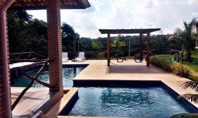 Boituva House | Rustic Retreat with Pool in Exclusive Gated Community
