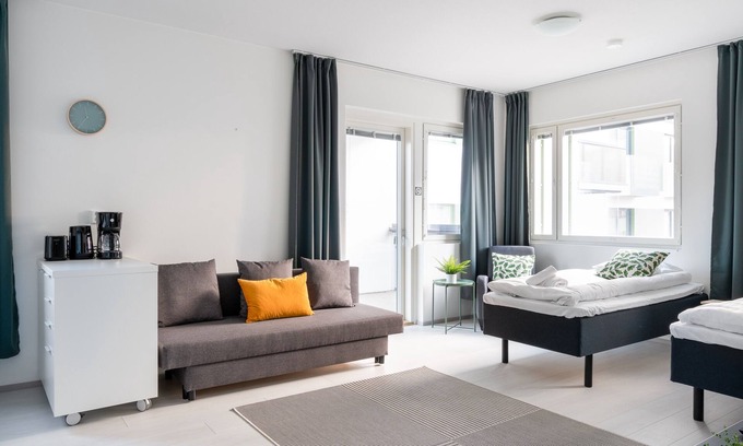 Vantaa Apartment | Pet-Friendly Hiisi Homes Vantaa Kaivoksela with Breakfast