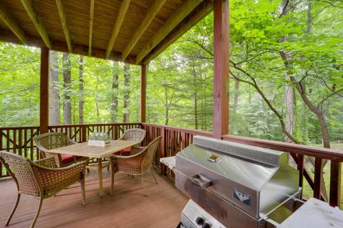 Mountain Air Apartment | Idyllic Burnsville Condo with Hot Tub & Scenic Views