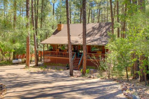Pine House | Pet-Friendly Pine Getaway with Spa & 2 Decks, Near Downtown