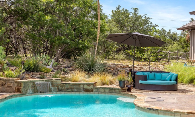 Dripping Springs House | Hill Country Haven: Private Pool Retreat with Pet Welcome!