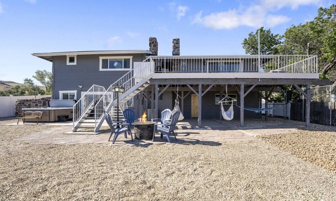Northeast Reno House | Unmatched Hill House with Hot Tub, BBQ & Downtown Access